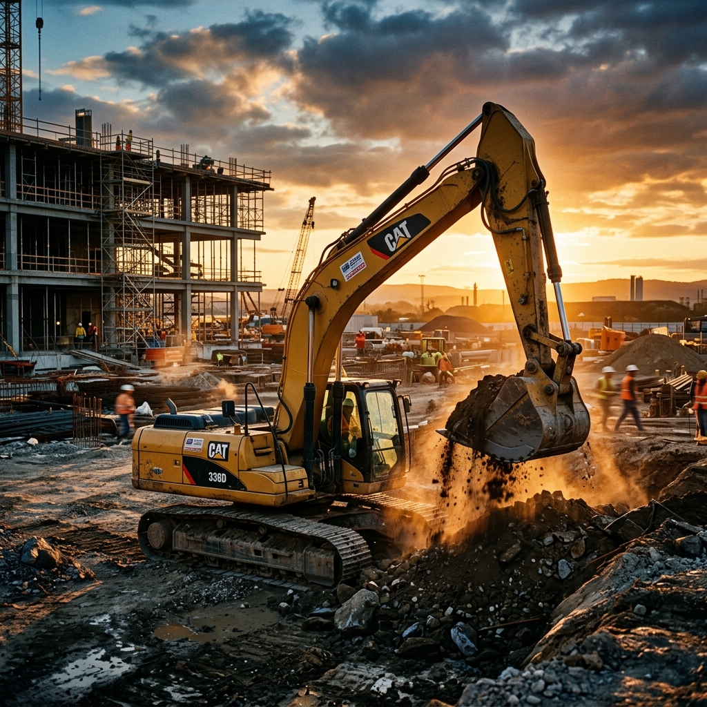 Unit Alat Berat Excavator Bumi Diesel Lampung